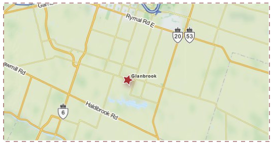 Community of Glanbrook Service Area Map